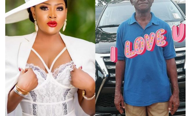 Fathers Day: Actress Uche Elendu schools fans insulting her 'poor father'