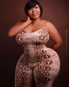 Curvy Ghanaian actress, Purfcie Conna,