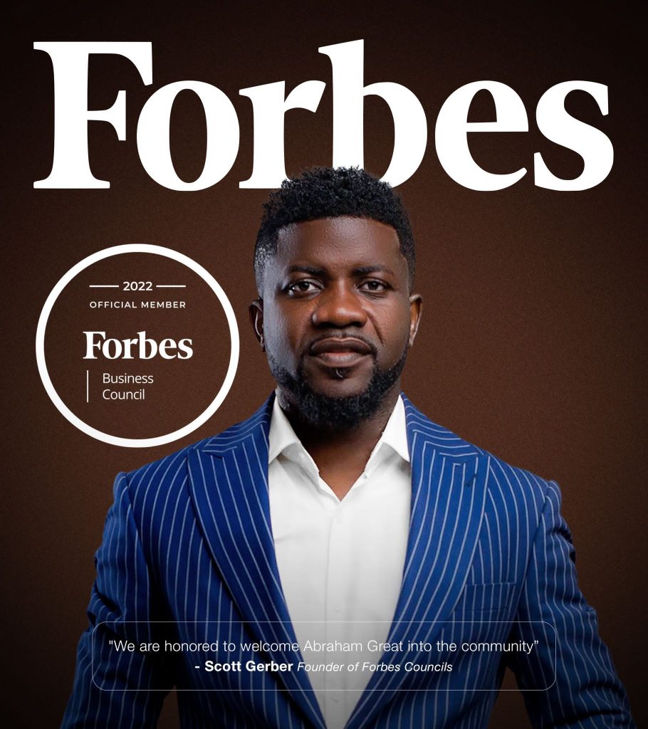 Abraham Great accepted into Forbes Business Council