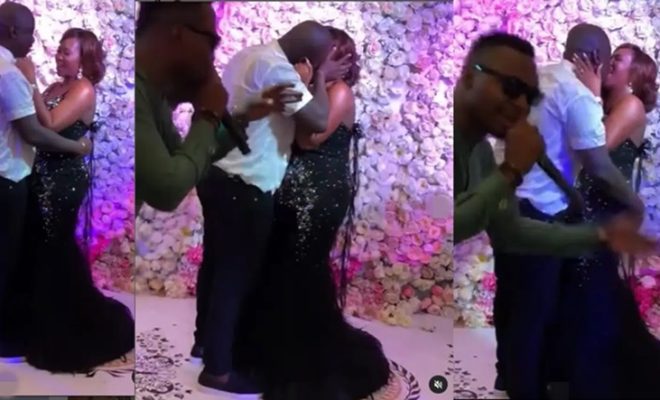 Obi Cubana locked lips with his wife