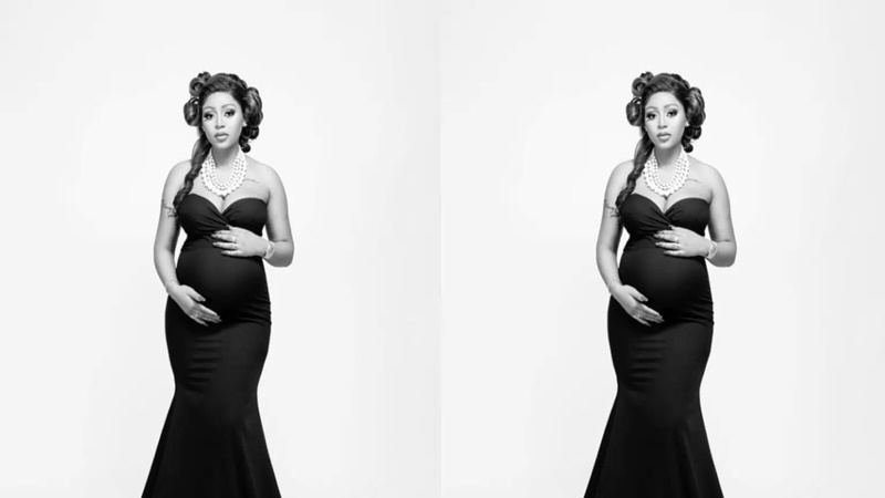 Regina Daniels announces the birth of her son