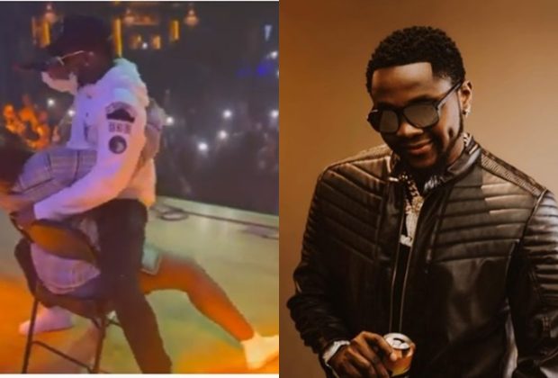 Kizz Daniel is becoming too wild with girls – Fans express concern over singer’s sexual display with female fan on stage