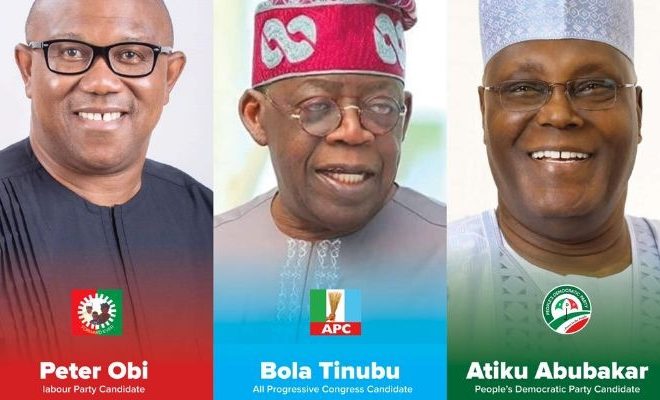 2023 presidency: Tinubu, Peter Obi, Atiku divide Nigerian celebrities