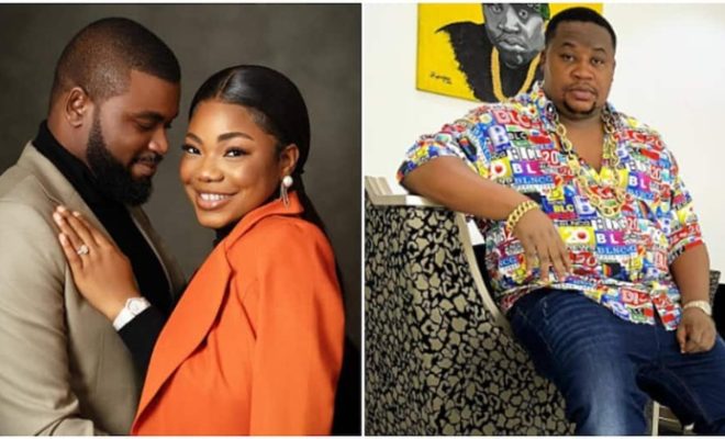 Mercy Chinwo reacts as Cubana Chief Priest sets to shut down her wedding