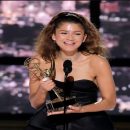 Zendaya makes history as youngest two-time Emmy winner as she accepts Outstanding Lead Actress gong for HBO's Euphoria
