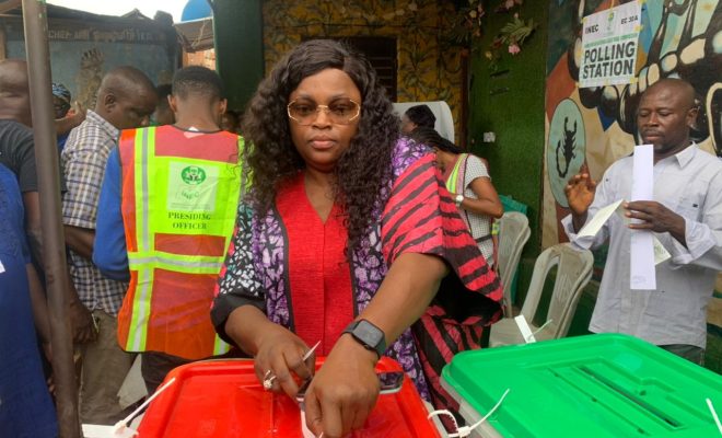 Funke Akindele loses polling unit to APC