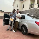 Moses Bliss continues trend of showering cars on signees