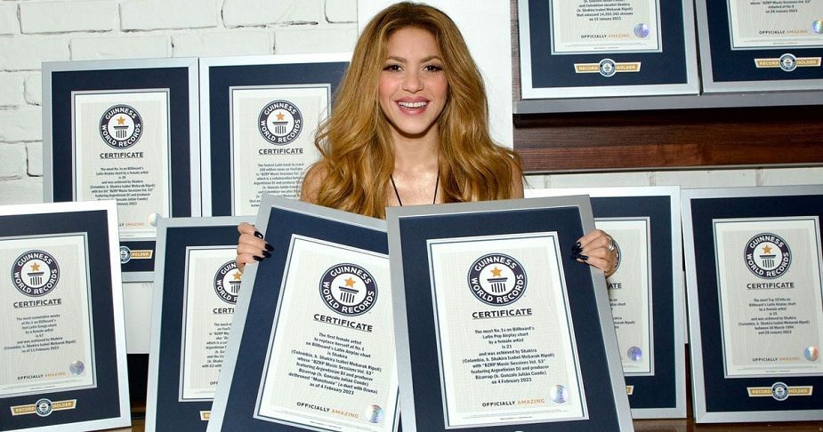 Shakira's diss song against ex-lover breaks 14 Guinness world records