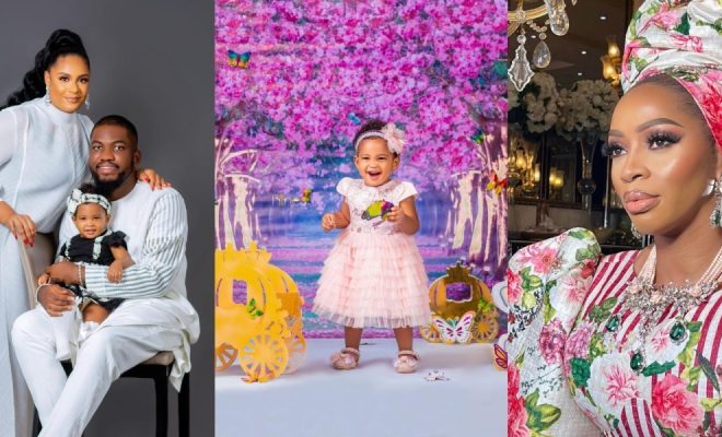 Shade Okoya celebrates son's, granddaughter's 1st birthday